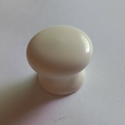 Bouton de Meuble ronde KROMAKNOB - Ivoire Doux Ø 30 mm