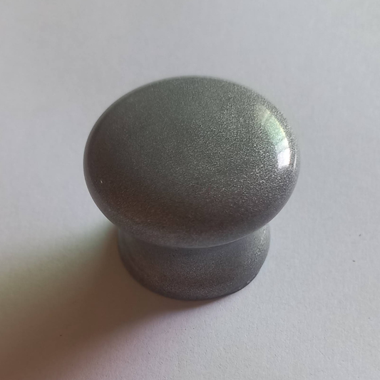 Bouton de Meuble ronde KROMAKNOB - Gris Métallique Ø 30 mm