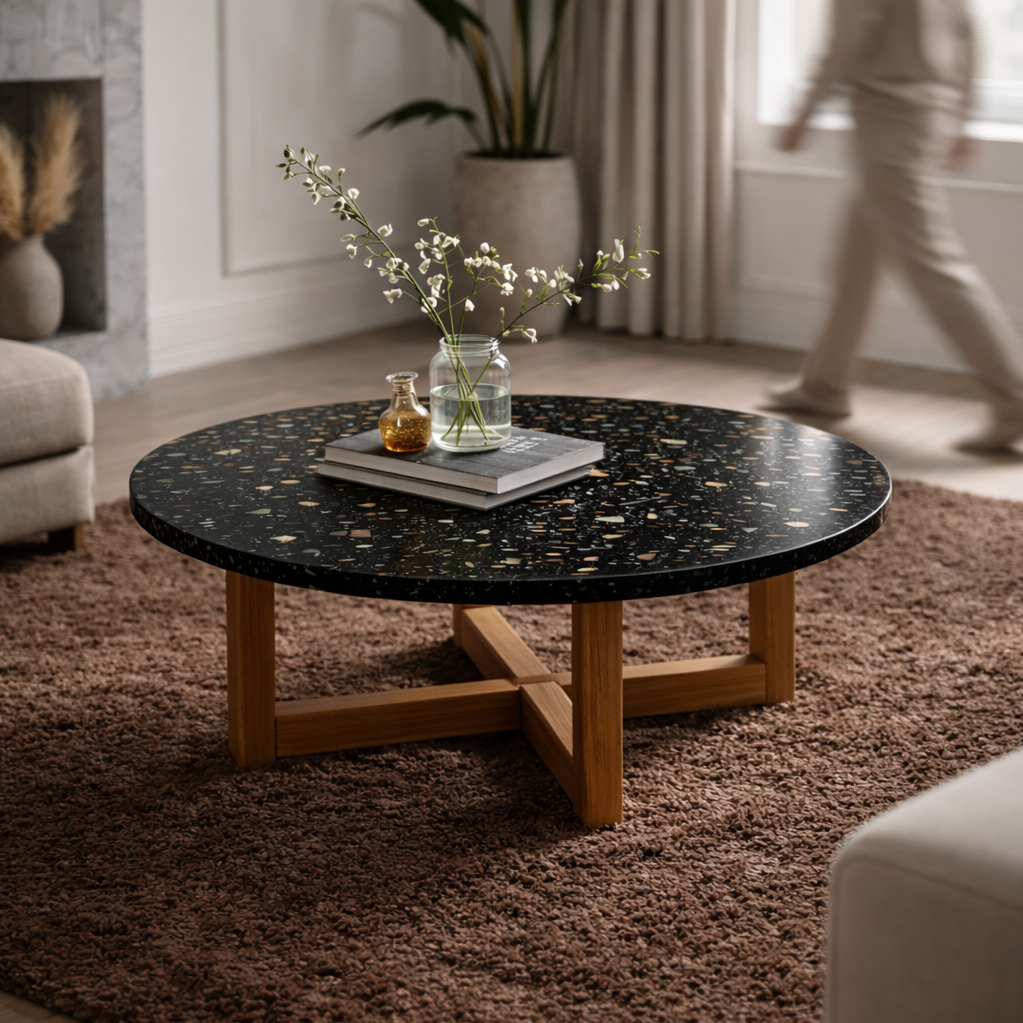 Tessa - Terrazzo noir